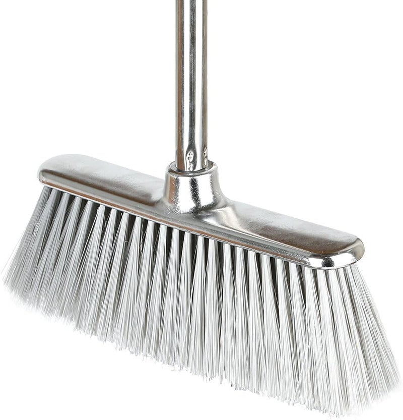 GLOHOO Indoor Soft Bristles Angle Sweeping Broom with Long Handle for Kitchen Hardwood Floor Cleaning (Broom) - Image 1